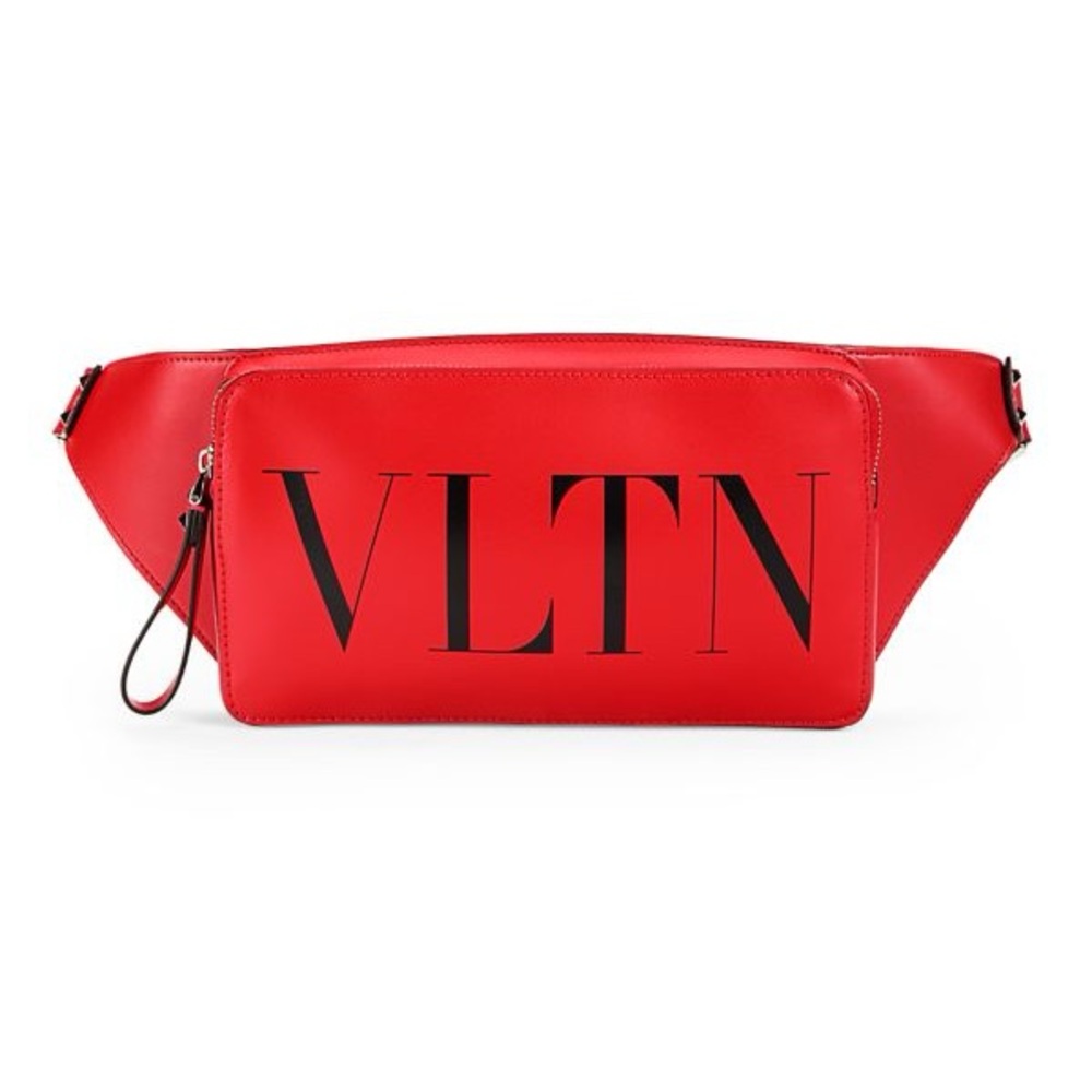 Valentino leather belt bag - red